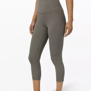 NWT Lululemon Grey Sage Align Pockets 23"